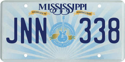 MS license plate JNN338