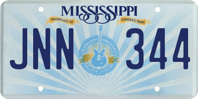 MS license plate JNN344
