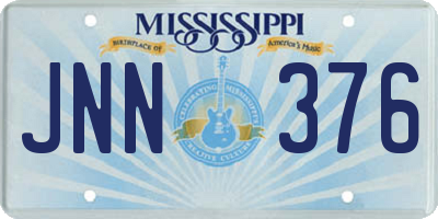 MS license plate JNN376