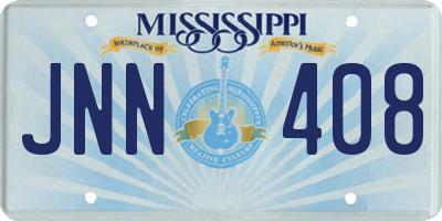 MS license plate JNN408