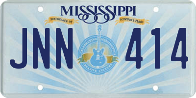 MS license plate JNN414