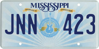 MS license plate JNN423