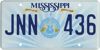 MS license plate JNN436