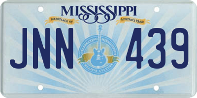 MS license plate JNN439