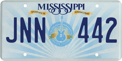 MS license plate JNN442