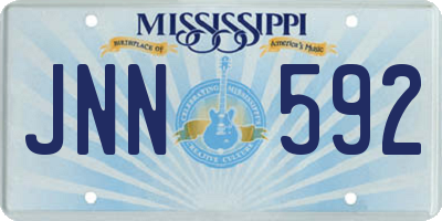 MS license plate JNN592