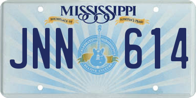 MS license plate JNN614