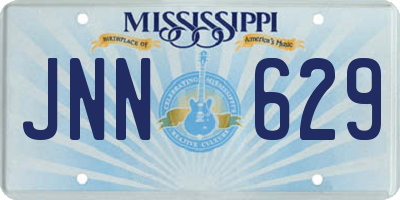 MS license plate JNN629