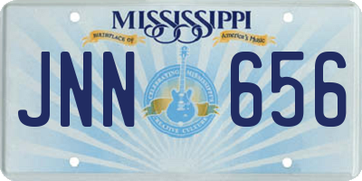 MS license plate JNN656