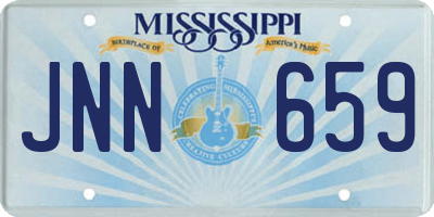 MS license plate JNN659