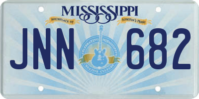 MS license plate JNN682