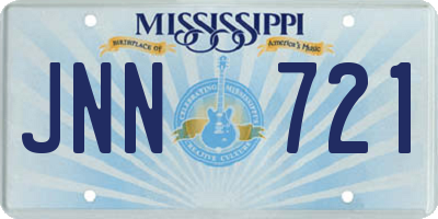 MS license plate JNN721