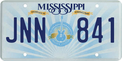 MS license plate JNN841