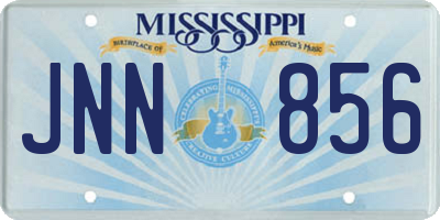 MS license plate JNN856