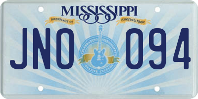 MS license plate JNO094