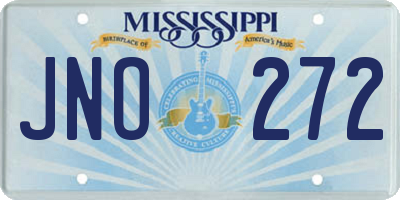MS license plate JNO272