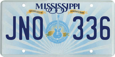 MS license plate JNO336