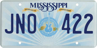 MS license plate JNO422