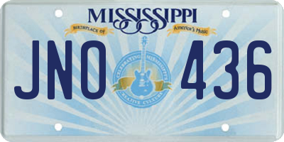 MS license plate JNO436