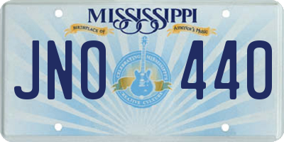 MS license plate JNO440
