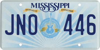 MS license plate JNO446