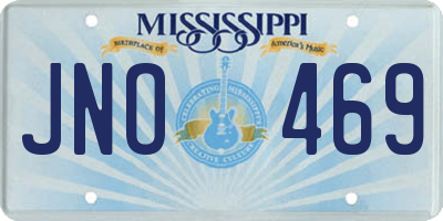 MS license plate JNO469