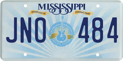 MS license plate JNO484