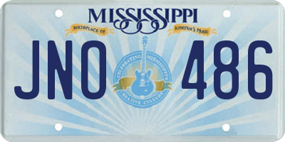 MS license plate JNO486