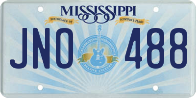 MS license plate JNO488