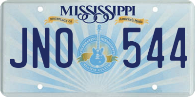 MS license plate JNO544