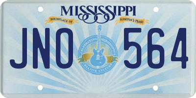 MS license plate JNO564