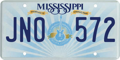 MS license plate JNO572