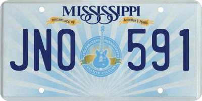 MS license plate JNO591