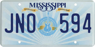 MS license plate JNO594