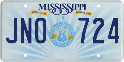 MS license plate JNO724