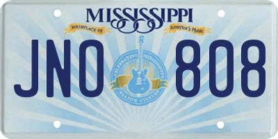 MS license plate JNO808