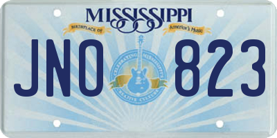 MS license plate JNO823
