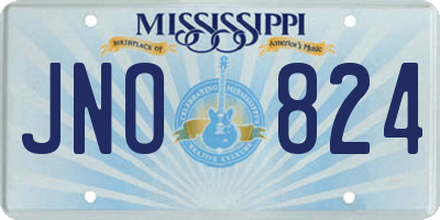 MS license plate JNO824