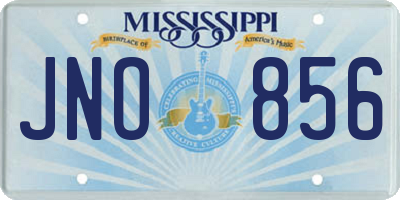 MS license plate JNO856
