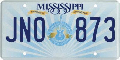MS license plate JNO873