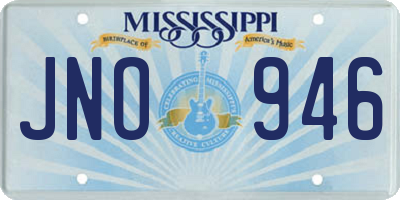MS license plate JNO946
