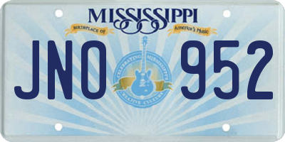 MS license plate JNO952