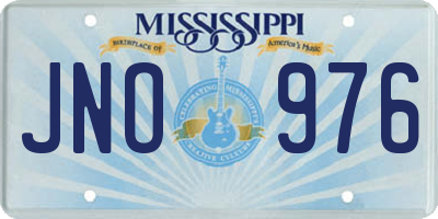 MS license plate JNO976