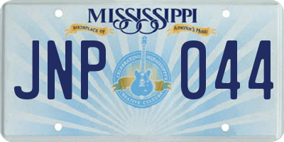 MS license plate JNP044
