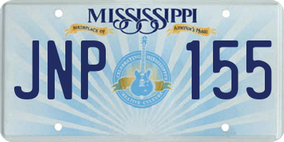 MS license plate JNP155