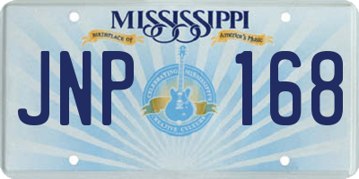 MS license plate JNP168