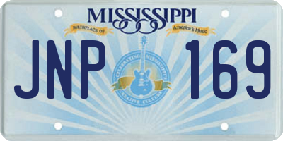 MS license plate JNP169