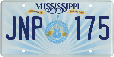 MS license plate JNP175
