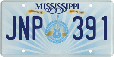 MS license plate JNP391