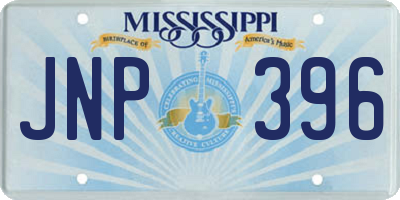 MS license plate JNP396